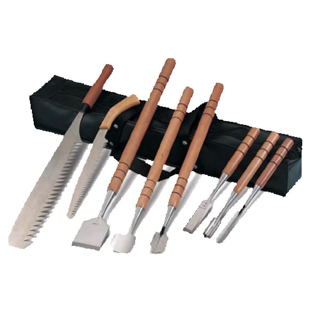 Ice sculpting tools: chisels & files used by competition winners
