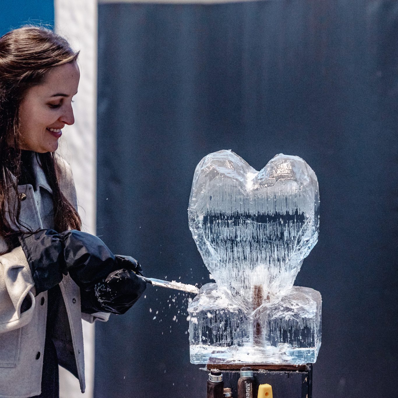 Ice Sculpting Activity Early Winter Rovaniemi