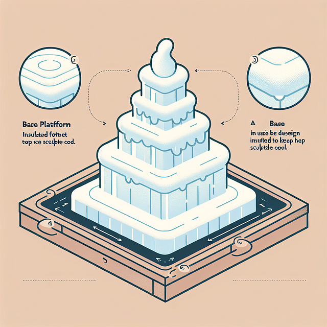 insulated base for ice sculpture