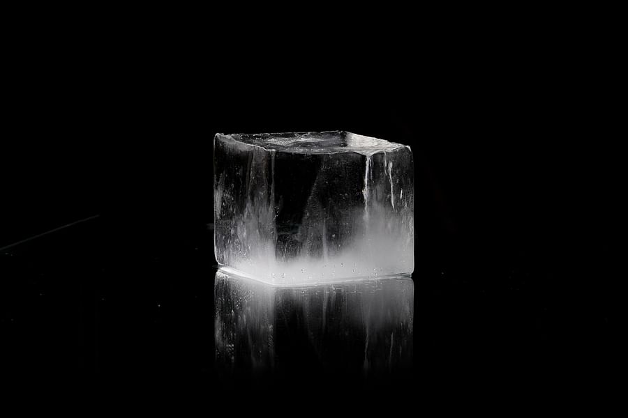 clear block ice