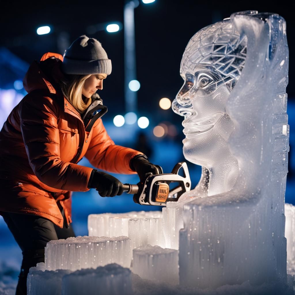 ice sculpting chainsaw