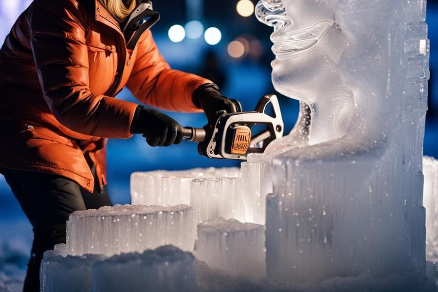 ice sculpting chainsaw