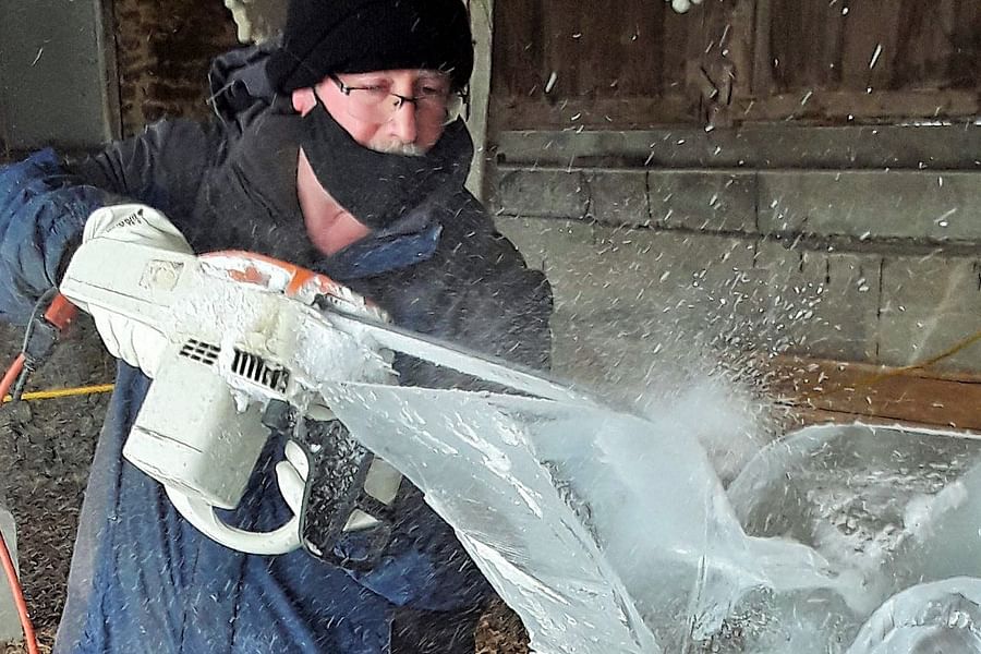 ice sculpting Dremel tool