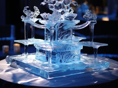 Capture Your Guest's Attention with an Ice Sculpture Centerpiece