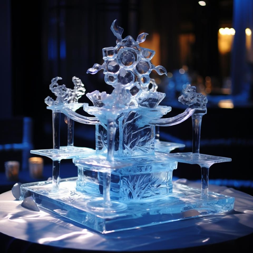 Capture Your Guest's Attention with an Ice Sculpture Centerpiece