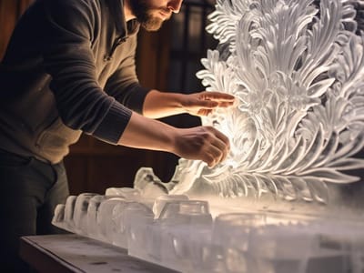 Crafting Elegance: A Closer Look into the Art of Carving Wedding Ice Sculptures