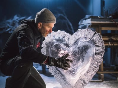 Discovering the Heart of Ice Sculpting: Creating a Heart Ice Sculpture