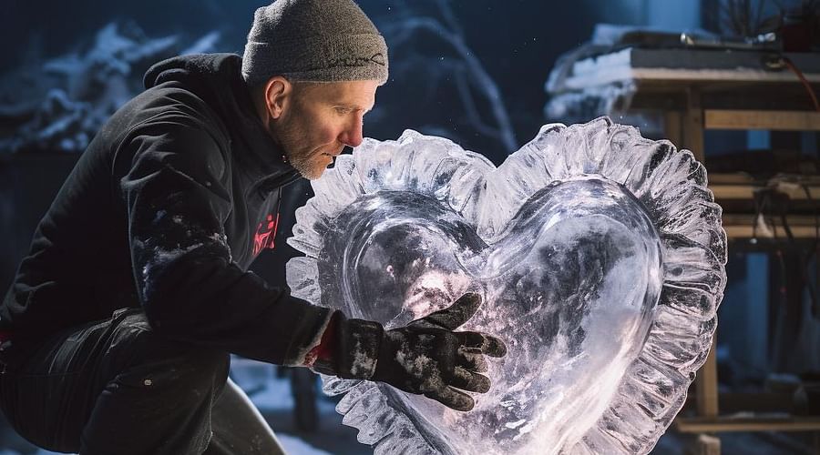 Discovering the Heart of Ice Sculpting: Creating a Heart Ice Sculpture