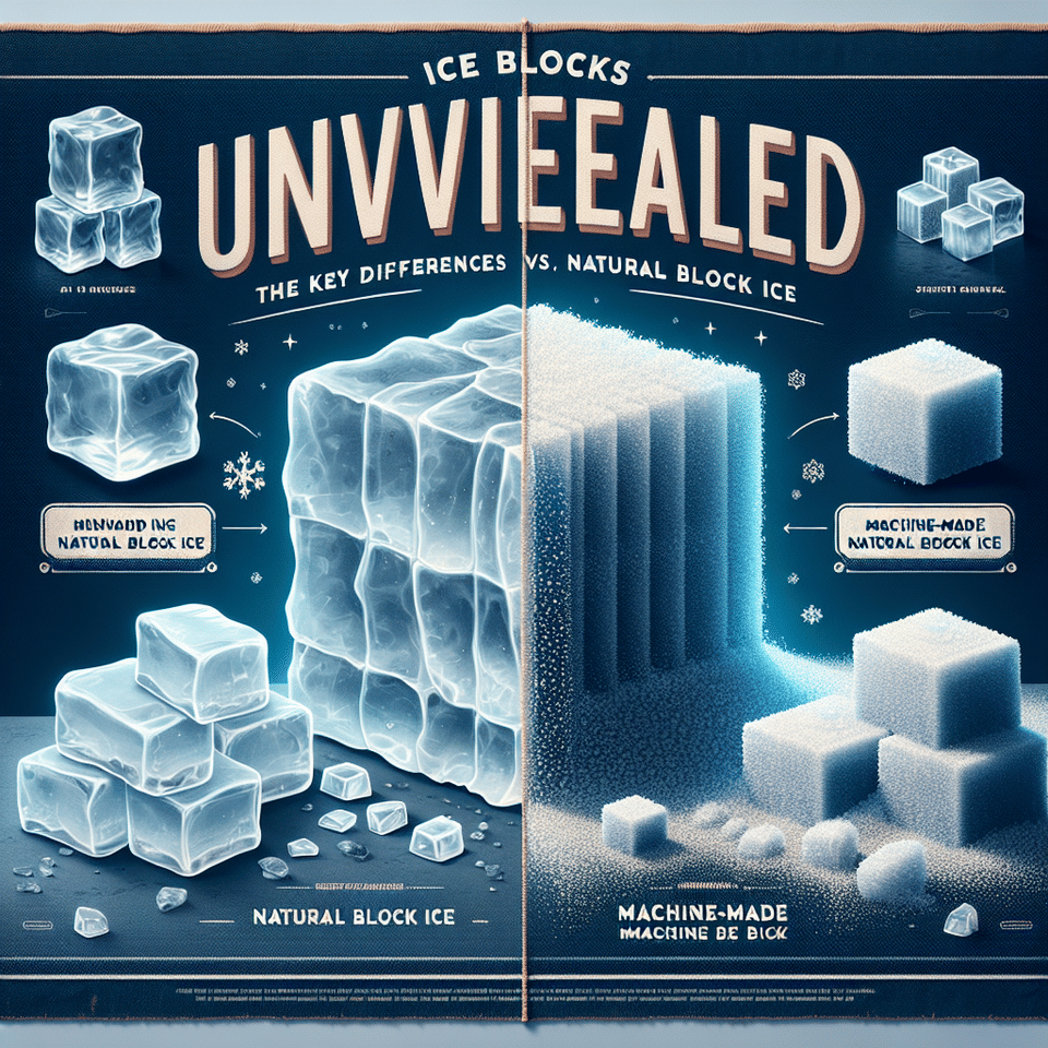Ice Blocks Unveiled: The Key Differences Between Machine-made and Natural Block Ice