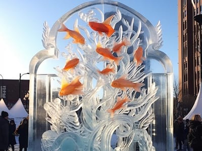 Remarkable Ice Sculptures in Detroit: A Visual Feast
