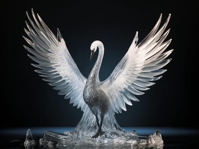 Swan Ice Sculpture: Symbol of Grace and Elegance for Your Event