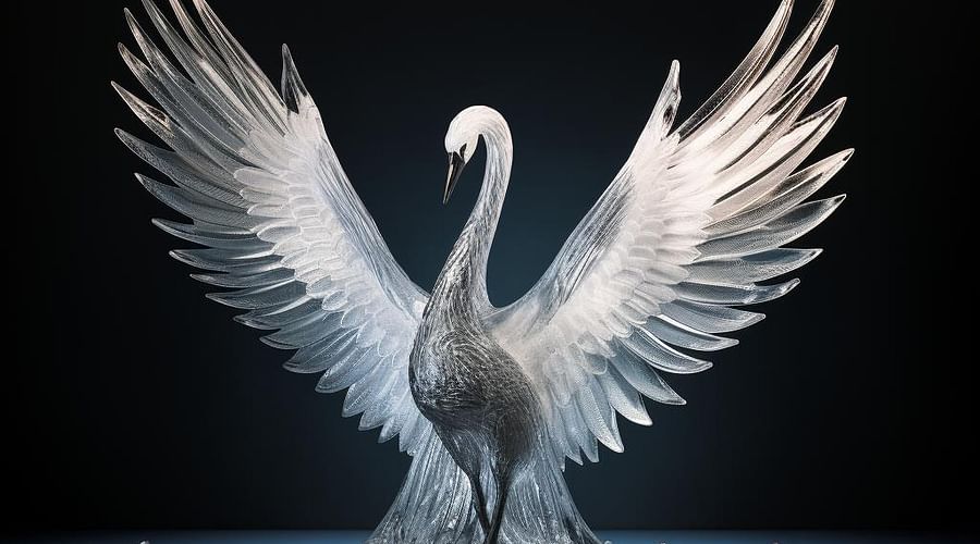 Swan Ice Sculpture: Symbol of Grace and Elegance for Your Event