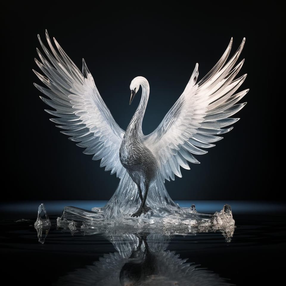 Swan Ice Sculpture: Symbol of Grace and Elegance for Your Event