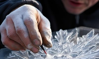 How can I create a sculpture like this in ice?