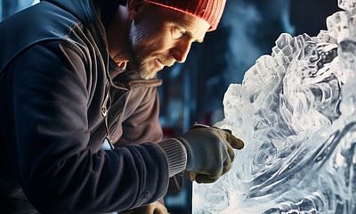 How can I create an ice sculpture?