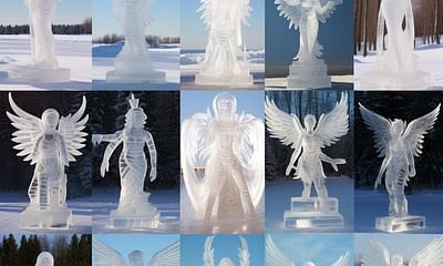 What are some unusual ice sculpting competitions?