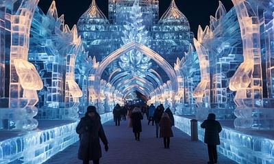Which is the best festival in Japan for ice sculptures?